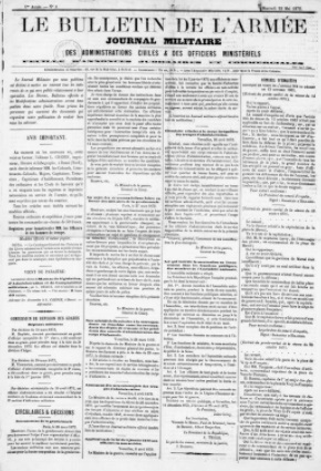 Le Bulletin de l'armée (1872)