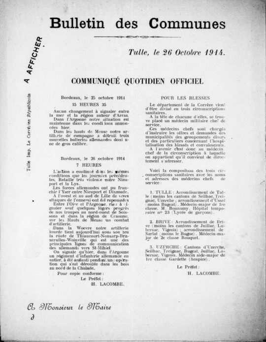 Bulletin des communes (Tulle) (1914-1915)