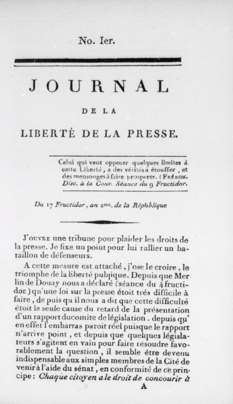 Journal de la liberté de la presse (1794)