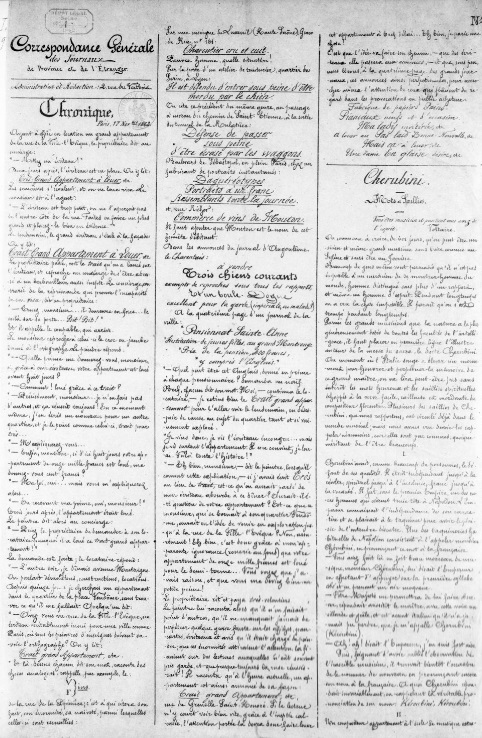 Correspondance générale des journaux de province et de l'étranger (1861-1863)