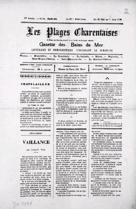 L'Écho de Châtelaillon et la Lune de Fouras réunis (1898-1909)