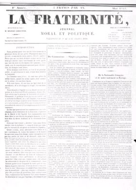 La Fraternité (1841-1843)