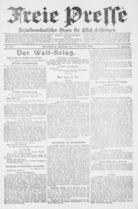 Freie Presse für Elsass-Lothringen (1898-1918)