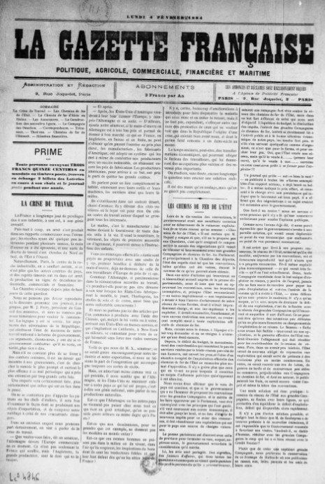 La Gazette française (1884-1897)