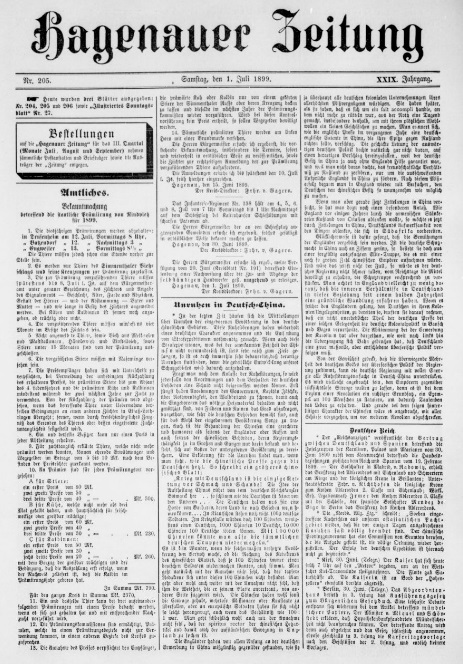 Hagenauer Zeitung (1881-1918)
