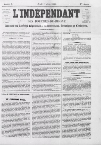 L'Indépendant des Bouches-du-Rhône (1848)