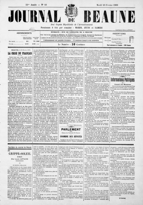 Journal de Beaune (1855-1944)