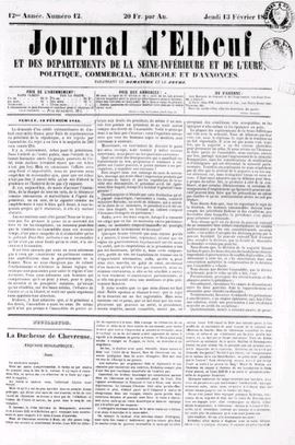 Journal d'Elbeuf et des départements de la Seine-Inférieure et de l'Eure (1846-1888)