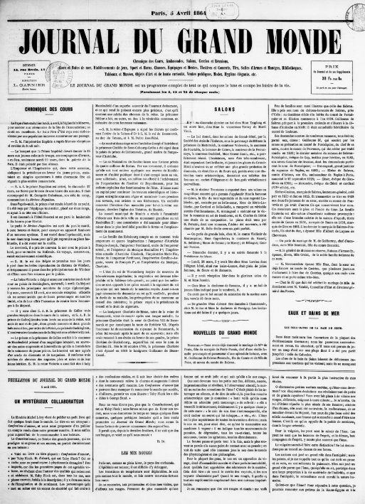 Journal du grand monde (1864)