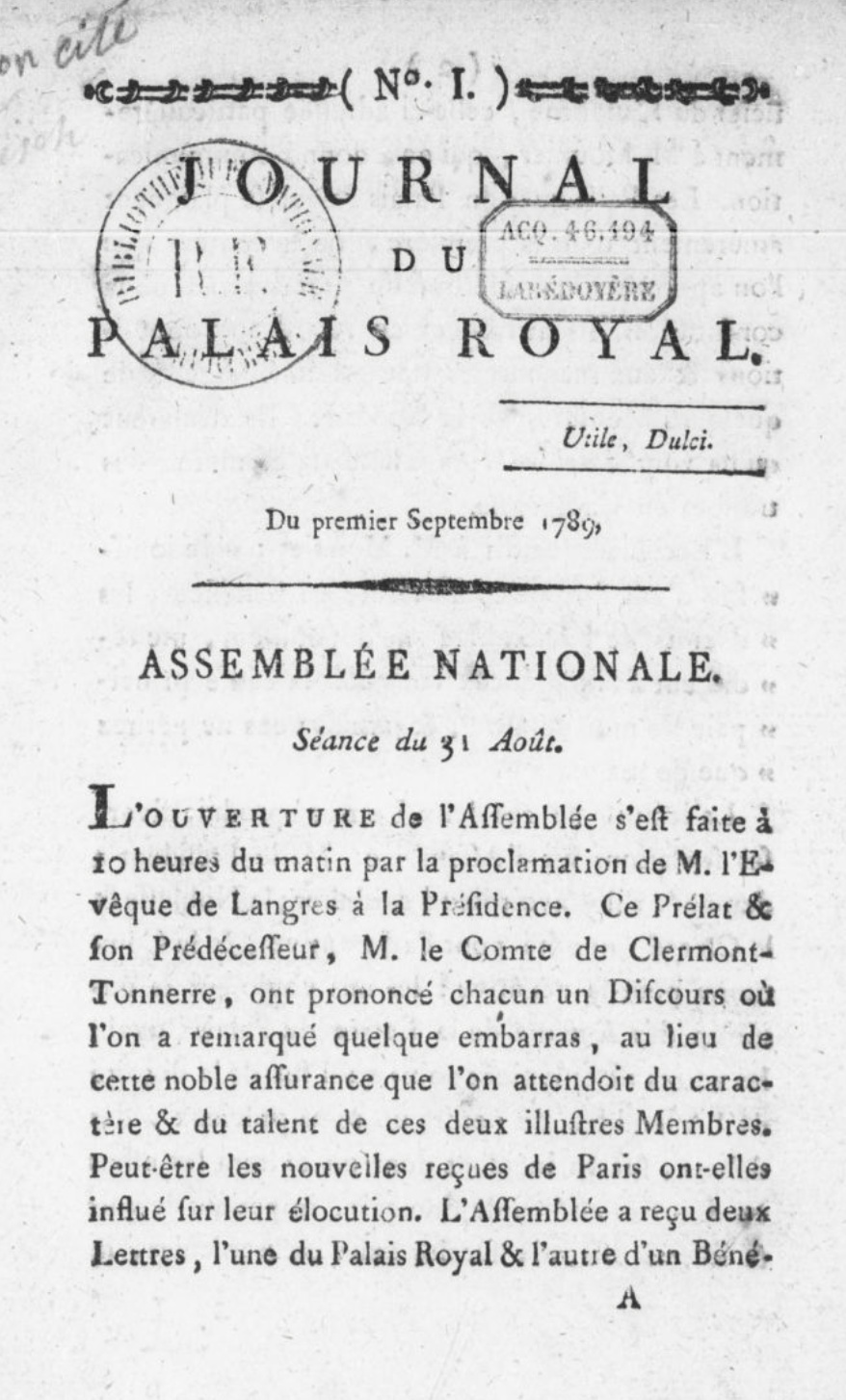 Journal du Palais Royal