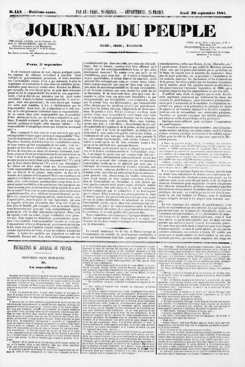 Le Journal du Peuple (1834-1842)