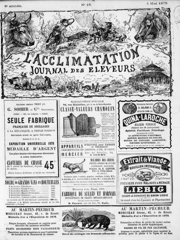 L'Acclimatation des animaux et des plantes (1874-1924)