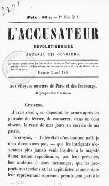 L'Accusateur révolutionnaire (1848)