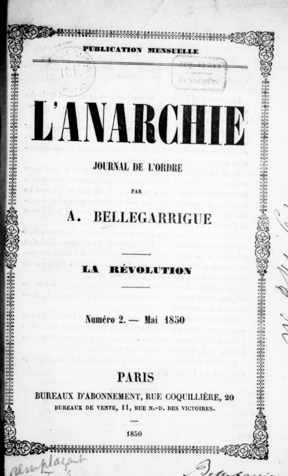 L'Anarchie (1850)