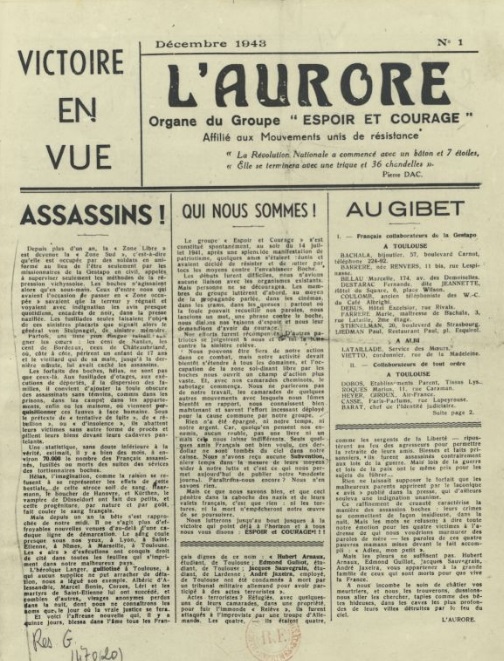 L'Aurore (déc. 1943-1944)