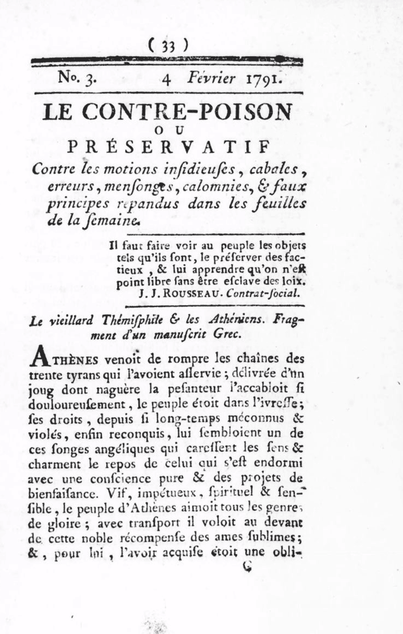 Le Contre-poison (1791)