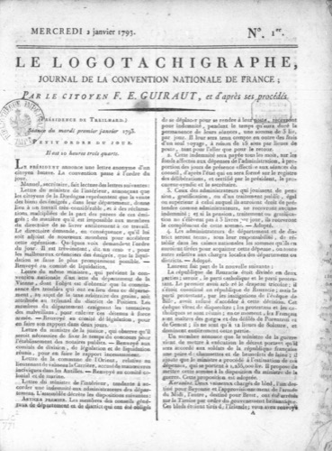 Le Logotachigraphe (1793)