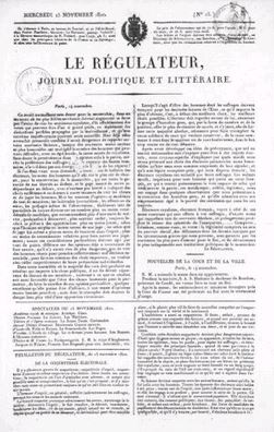 Le Régulateur (1820-1821)