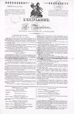 L'Oriflamme, le Régulateur (1823-1824)