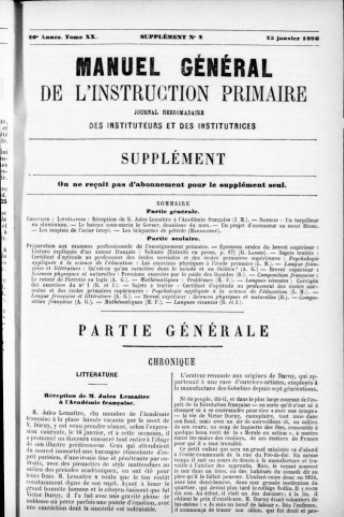 Manuel général de l'instruction primaire (1896)