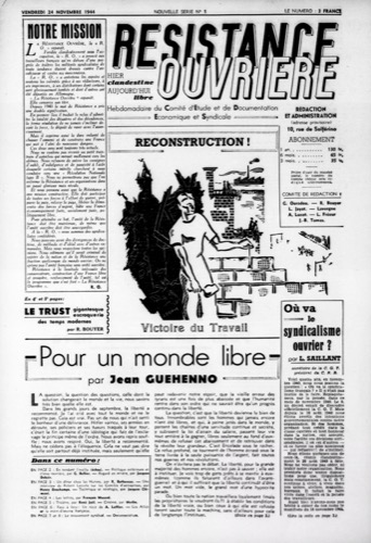 La Résistance ouvrière (1943-1945)