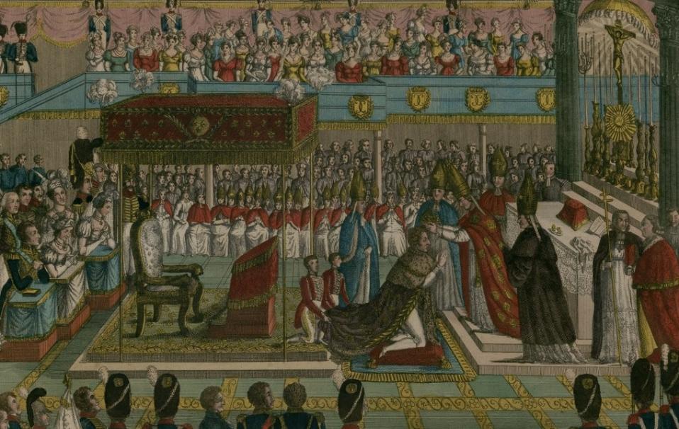 Sacre de sa Majesté Charles X, à Rheims, le 29 mai 1825 - Source BnF