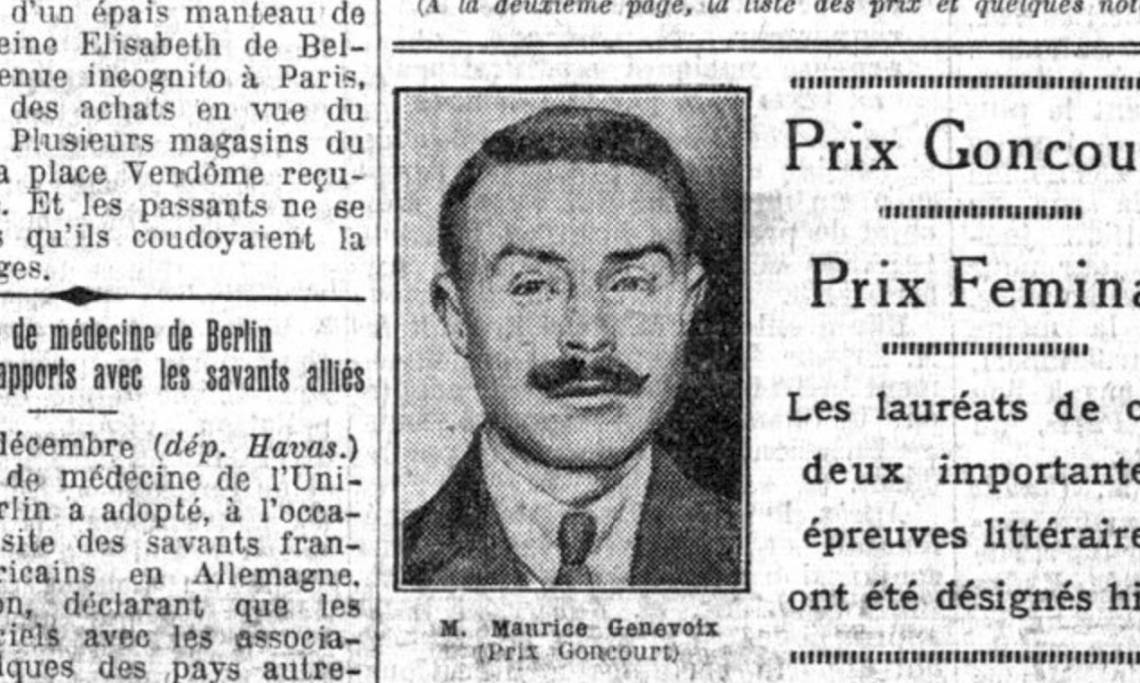 Photo de l'écrivain Maurice Genevoix parue dans Le Petit Parisien, 1925 - source : RetroNews-BnF