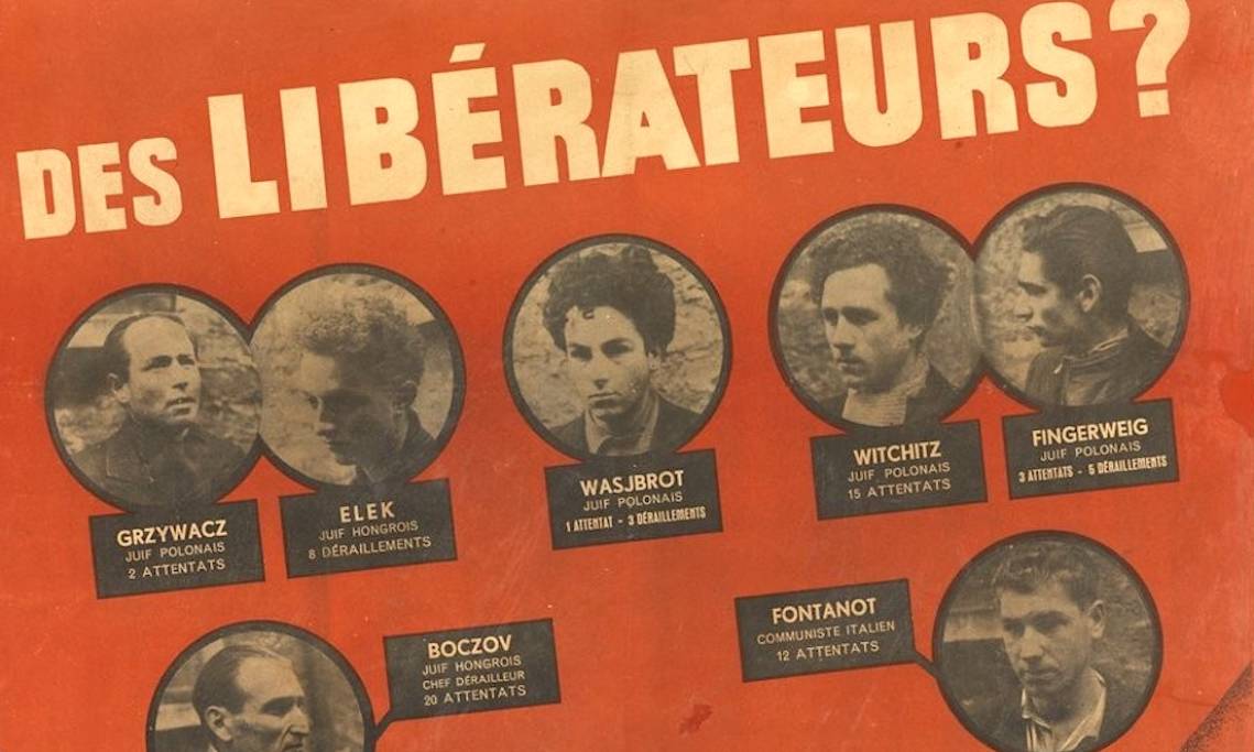 La célèbre « Affiche Rouge » placardée dans Paris occupée et mettant en scène les résistants du groupe Manouchian, 1944 - source : Gallica-BnF
