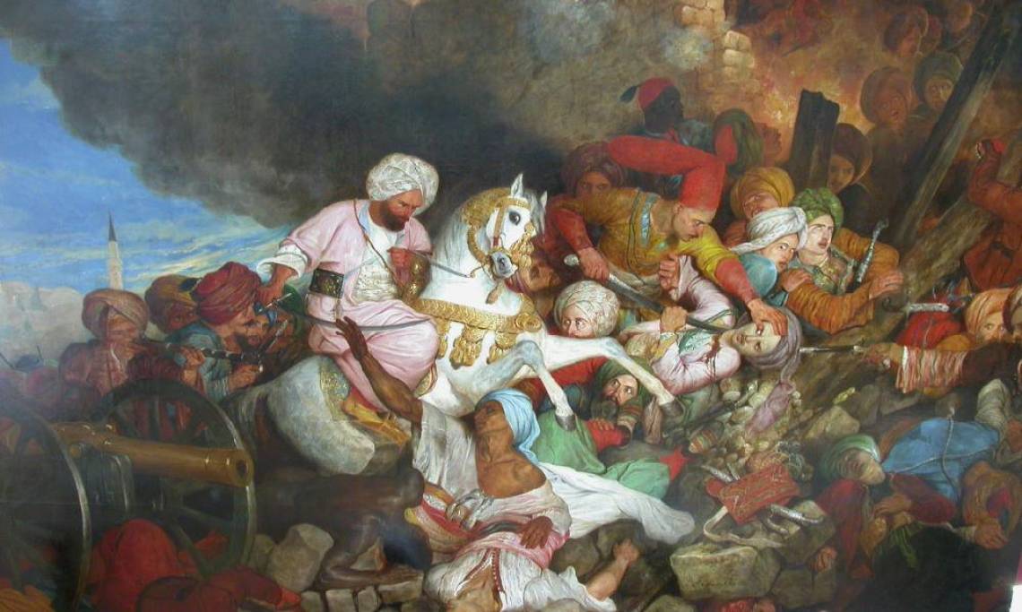 Le Massacre des Janissaires, tableau de Charles-Émile Callande de Champmartin, 1826 - source : Musée d'Art et d'Histoire de Rochefort-sur-Mer