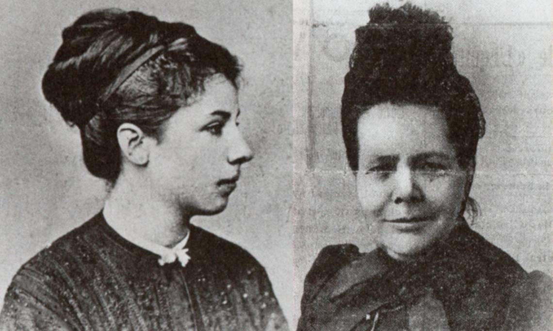 Les communardes Elisabeth Dimitrieff (à gauche) et Nathalie Le Mel (à droite), circa 1871 - source : Creative Commons