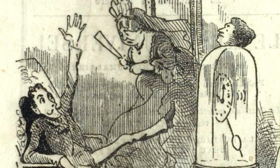 « Étrange confiture qui vous fait prendre votre belle-mère pour Mme de Maintenon ! », affiche de la pièce « Le haschich », 1873 - source : Gallica-BnF