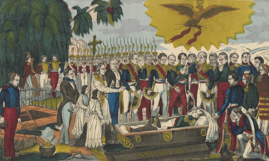 Exhumation des cendres de Napoléon, estampe, 1840 - source : Gallica-BnF