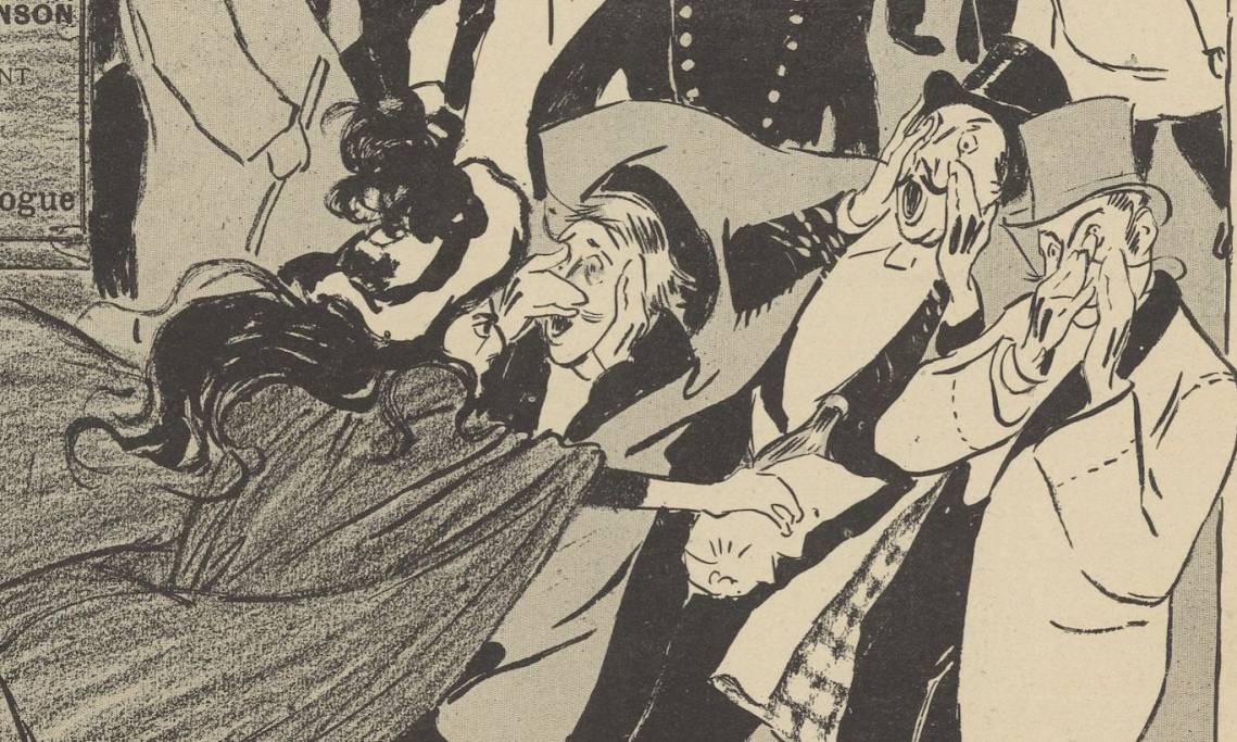 « La ballade du vitriolé », illustration de Théophile Steinlein, 1893 - source : Gallica-BnF