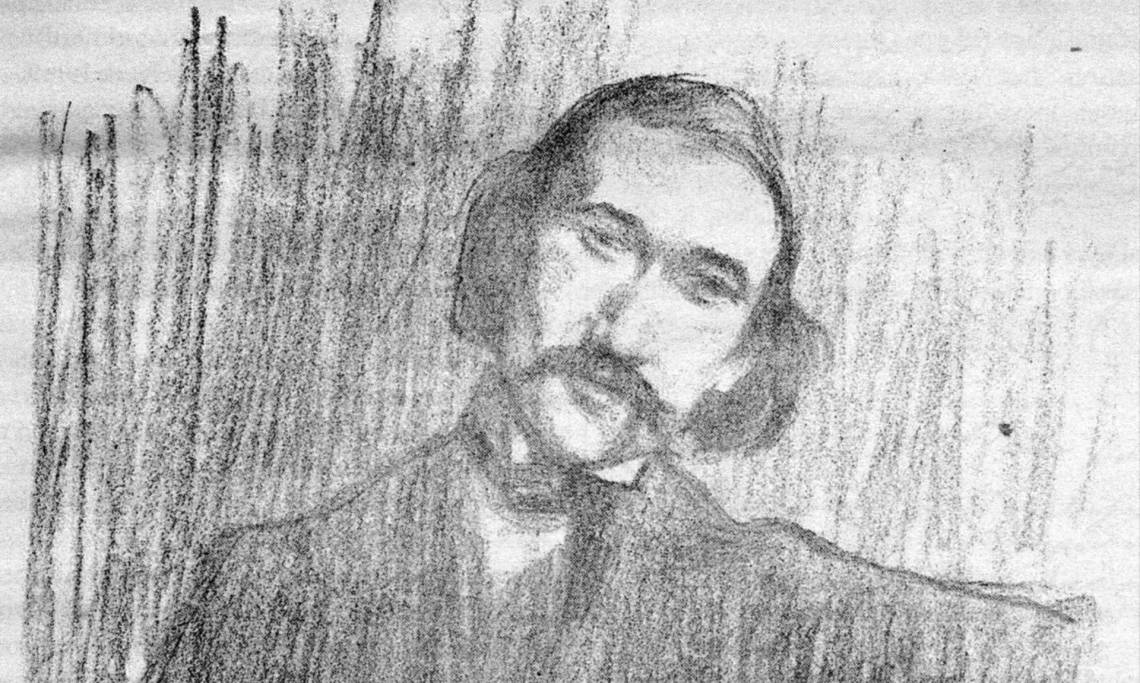 Portrait d'André Gide par Henry Bataille, 1901 - source : WikiCommons