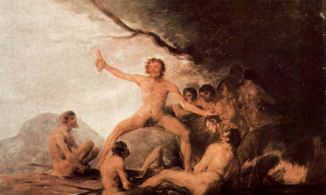 « Cannibales contemplant des restes humains », peinture de Francisco de Goya, 1808 - source : Musée des Beaux-Arts de Besançon-Domaine Public