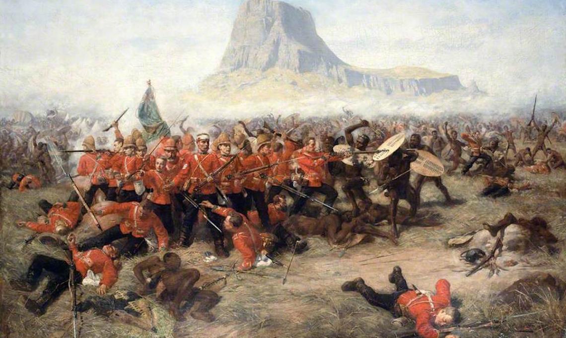 « La Bataille d'Isandhlwana », par Edwin Fripp, 1885 - source : WikiCommons