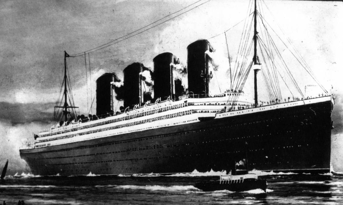 Photo du paquebot le Titanic, Agence Meurisse, 1912 – source : Gallica-BnF
