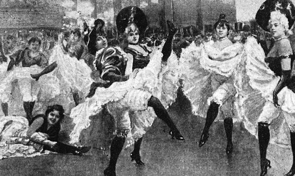 « L'époque 1895 revivra, ce soir, au bal Toulouse-Lautrec », photo tirée de L'Intransigeant, 1935 - source : RetroNews-BnF