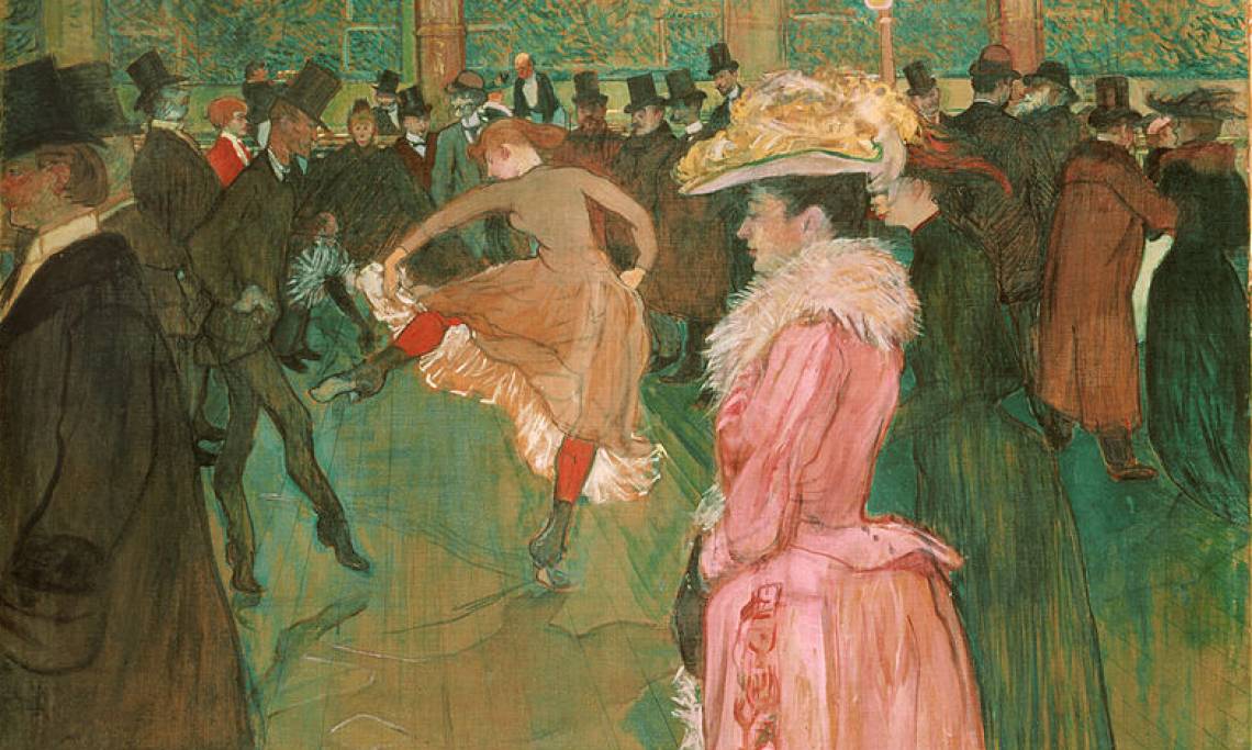 « Au Moulin Rouge », tableau de Henri de Toulouse-Lautrec, 1890 - source : WikiCommons