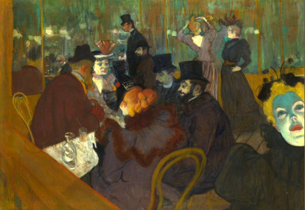 « Au Moulin Rouge », Toulouse-Lautrec, 1892 - source : WikiCommons