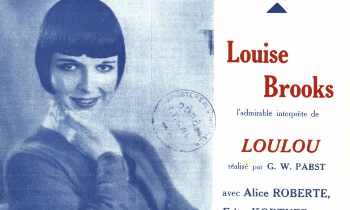 L'actrice Louise Brooks en Une de la Critique Cinématographique, 1929 - source : RetroNews-BnF