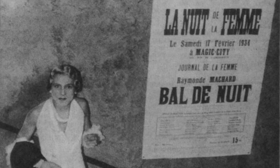 Photo prise à l’entrée du Magic City lors de la « Nuit de la femme », Marianne, 1934 – source : RetroNews-BnF