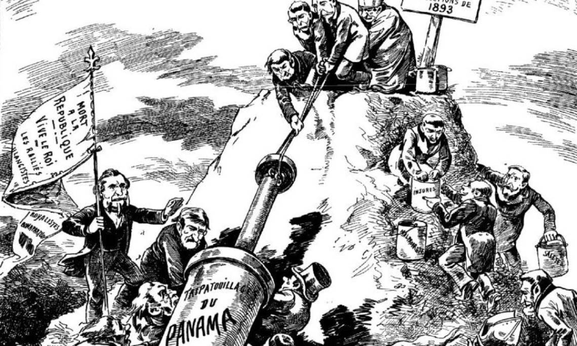 « Les réactionnaires préparent la campagne électorale », Une du Grelot, 1892 - source : Gallica-BnF