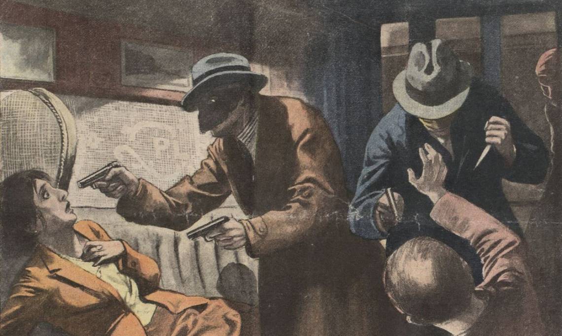 « L’attaque du Train n°5 », Le Petit Journal illustré, 7 août 1921 – source : RetroNews-BnF