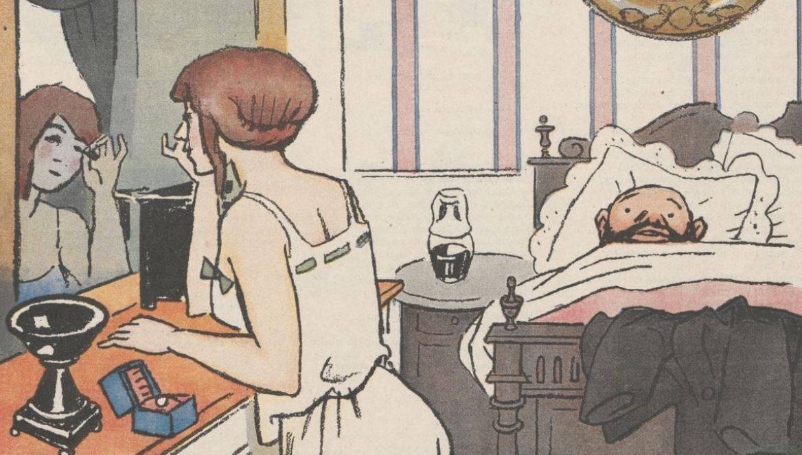 « Après la nuit de noces », dessin paru dans Le Rire, 1914 - source : RetroNews-BnF 