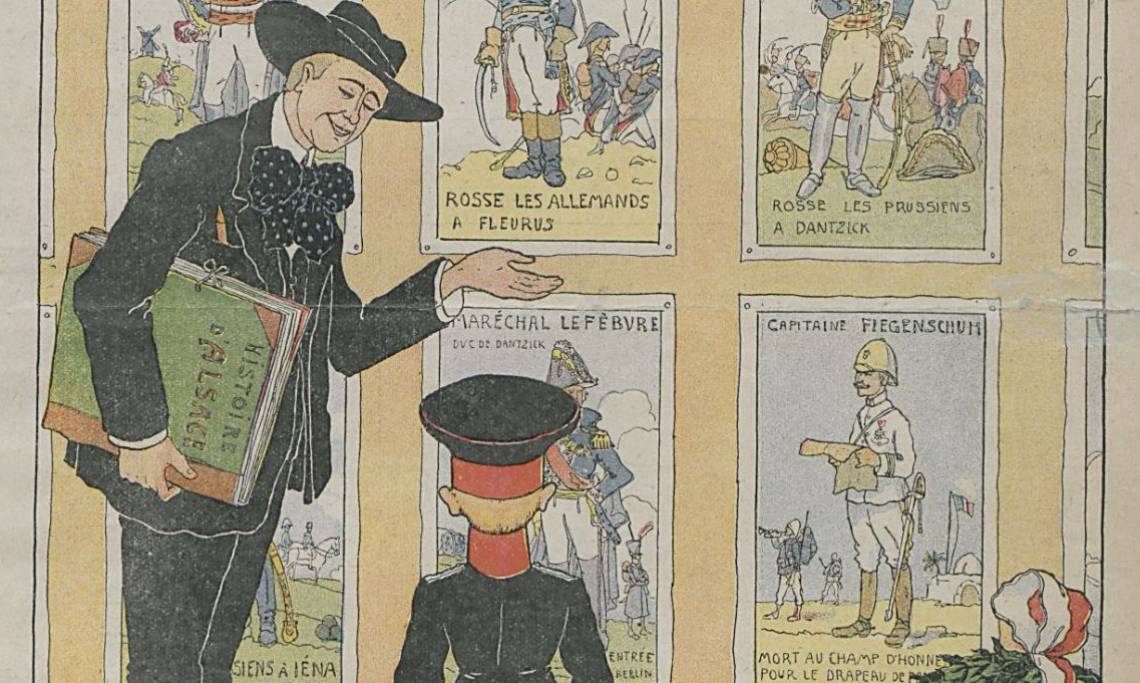 Une du Sourire par le dessinateur Hansi, 1914 – source : RetroNews-BnF