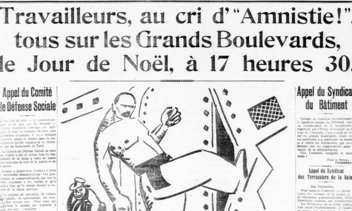 « Encore un effort et nous les sortirons », Le Libertaire, 1922 – source : RetroNews-BnF