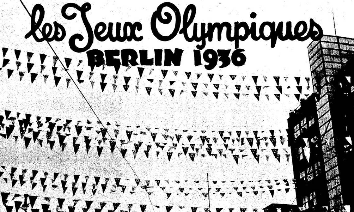 Photo d'ouverture de l'article au sujet des JO de Berlin, Match, 1936 - source : RetroNews-BnF