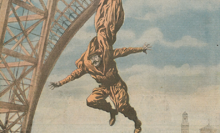 saut de la tour eiffel 1912