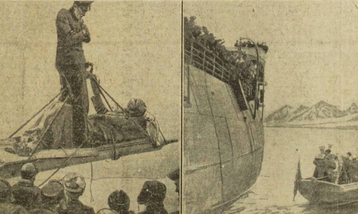 Les réchappés de « l’Italia » à bord du Krassine soviétique, Excelsior, 1928 - source : RetroNews-BnF